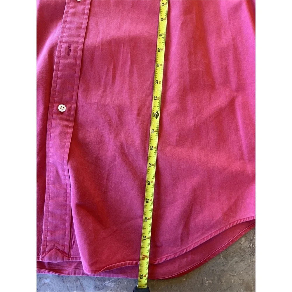 Ralph Lauren Blake Large Shirt Pink Mens Button Down Long Sleeve Pony Logo - Picture 7 of 9